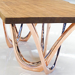 Обеденный стол прямоугольный с фигурными ножками G-table варинант исполнения - 3 | Loft Concept в Уфе
