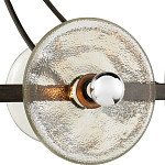 Люстра круглая с литыми стеклянными дисками Olympe Glass Chandelier варинант исполнения - 2 | Loft Concept в Уфе