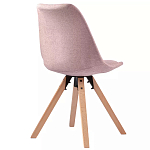 Стул мягкий с высокой спинкой на деревянных ножках Chair Dusty Pink варинант исполнения - 3 | Loft Concept в Уфе