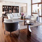 Приставной столик из массива дерева Walnut варинант исполнения - 9 | Loft Concept в Уфе