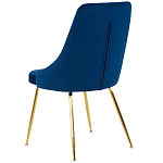 Стул в темно-синей велюровой обивке Ward Dark Blue Velour Chair варинант исполнения - 4 | Loft Concept в Уфе