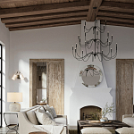 Бра с двумя тканевыми абажурами в форме цилиндра Prerequisites варинант исполнения - 4 | Loft Concept в Уфе