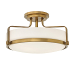 Потолочный светильник с круглым матовым белым плафоном Hinkley варинант исполнения - 1 | Loft Concept в Уфе