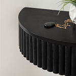 Прикроватный подвесной столик с ящиком черный Bedside Hanging Table варинант исполнения - 4 | Loft Concept в Уфе