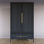 Шкаф платяной Primo с выдвижными ящиками шпон Светлый дуб варинант исполнения - 2 | Loft Concept в Уфе