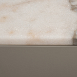 Тумба под телевизор серая с мраморной столешницей Uniqueness Marble варинант исполнения - 6 | Loft Concept в Уфе