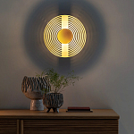 Бра в виде металлического диска Amadis Gold Wall Lamp варинант исполнения - 8 | Loft Concept в Уфе