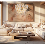 Люстра с многослойными белыми и прозрачными подвесками Character Chandelier варинант исполнения - 3 | Loft Concept в Уфе