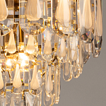 Люстра многоярусная с овальными прозрачными подвесками 36 см Harmonica варинант исполнения - 5 | Loft Concept в Уфе