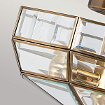 Потолочный светильник шестигранной формы с прозрачными стеклянным плафоном Elstead Lighting варинант исполнения - 4 | Loft Concept в Уфе