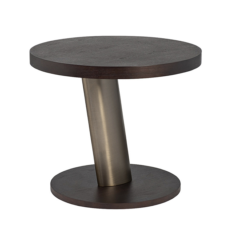 Столик журнальный Dominant темный орех Золотой Коричневый в Уфе | Loft Concept 