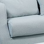 Диван Seldon с мягкими подушками голубое букле варинант исполнения - 5 | Loft Concept в Уфе