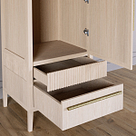 Узкий Шкаф Primo с 2 выдвижными ящиками Светлый дуб варинант исполнения - 5 | Loft Concept в Уфе