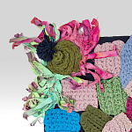 Ковер разноцветный из джинсовой одежды и армейских палаток Upcycling варинант исполнения - 2 | Loft Concept в Уфе