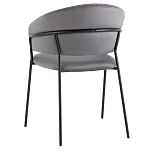 Стул в велюре серого цвета Horizon варинант исполнения - 5 | Loft Concept в Уфе