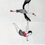 Плитка с узором Аист варинант исполнения - 2 | Loft Concept в Уфе