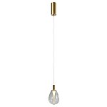 Подвесной светильник со стеклянным плафоном в форме капли NAOMI drop transparent glass варинант исполнения - 2 | Loft Concept в Уфе