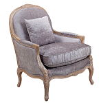 Кресло Ava Classical Armchair brown and grey velour варинант исполнения - 1 | Loft Concept в Уфе