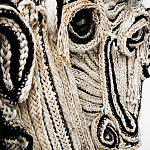 Арт-Объект из нитей Черно-Белый портрет Joana Schneider  варинант исполнения - 1 | Loft Concept в Уфе