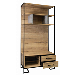 Стеллаж под TV в стиле лофт с открытыми полками и 2-мя ящиками Urban Style Space варинант исполнения - 2 | Loft Concept в Уфе