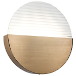 Бра в форме диска Leone Round Wall Lamp Brass варинант исполнения - 1 | Loft Concept в Уфе