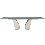 Стол обеденный раскладной со стеклянной столешницей Futuristic Table варинант исполнения - 2 | Loft Concept в Уфе