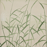 Обои ручная роспись Wild Grasses Special Colourway on Bleached Silver slub silk варинант исполнения - 2 | Loft Concept в Уфе