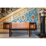 Дизайнерская скамейка  Canton  Beech and Black Bench варинант исполнения - 5 | Loft Concept в Уфе