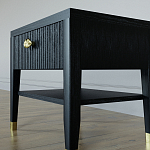 Прикроватная тумбочка с ящиком Elsa Dreams Black варинант исполнения - 3 | Loft Concept в Уфе