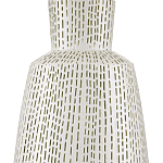 Настольная лампа с корпусом в форме вазы и белым абажуром Lots of Strokes варинант исполнения - 1 | Loft Concept в Уфе