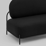 Двухместный диван черного цвета COLOR BLOCK варинант исполнения - 6 | Loft Concept в Уфе