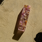 Подставка для телефона из эпоксидной смолы с цветами розовая Epoxy Flowers Phone Stand Pink варинант исполнения - 8 | Loft Concept в Уфе