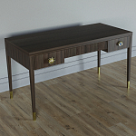 Письменный стол Elsa Dreams Walnut Шпон дерево с двумя ящиками варинант исполнения - 2 | Loft Concept в Уфе