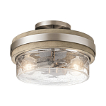 Потолочный светильник с прозрачным стеклянным плафоном с эффектом пузырьков Kichler варинант исполнения - 1 | Loft Concept в Уфе