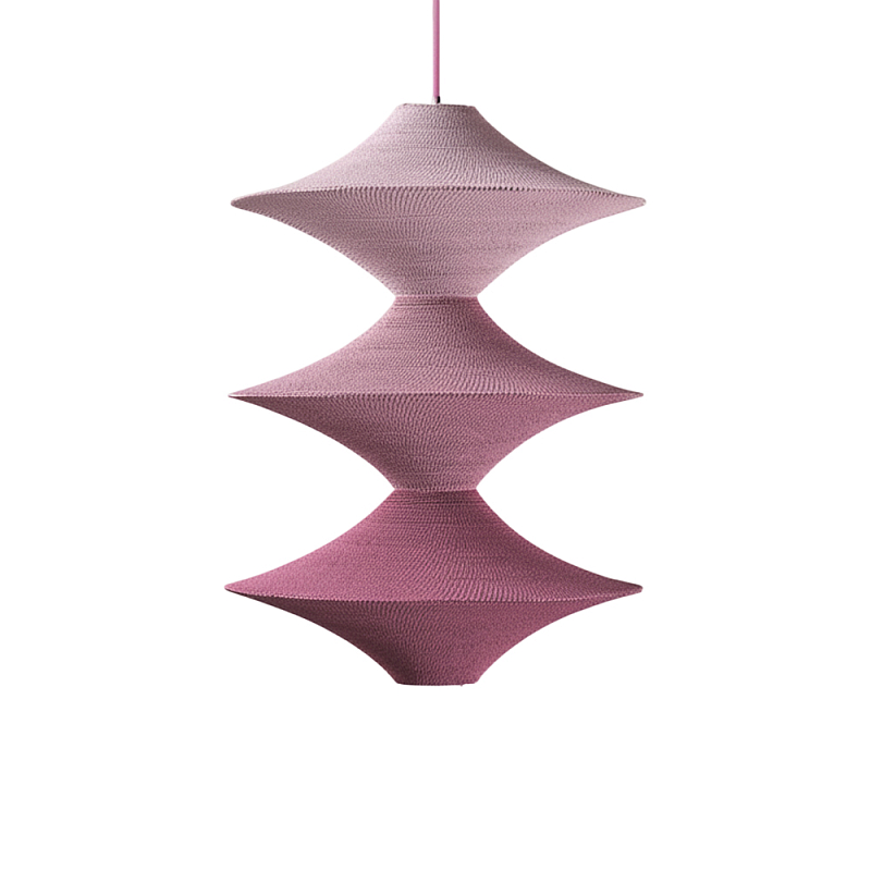 Подвесной вязаный розовый светильник «Звезда Востока 03» Розовый в Уфе | Loft Concept 