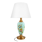 Настольная лампа голубая с изображением птиц Slip Away варинант исполнения - 1 | Loft Concept в Уфе