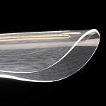 Люстра линейная с прозрачным волнообразным плафоном Wave Line варинант исполнения - 6 | Loft Concept в Уфе