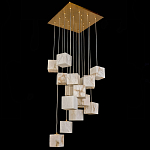 Люстра подвесная с квадратными плафонами из натурального камня Glowing Spheres варинант исполнения - 3 | Loft Concept в Уфе