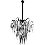 Люстра со стеклянными подвесками дымчатого цвета Ambre Glass Chandelier 70 варинант исполнения - 3 | Loft Concept в Уфе