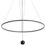 Светодиодная люстра Black LED Circle and Ball Lamp варинант исполнения - 1 | Loft Concept в Уфе