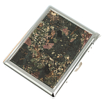 Портсигар на 10 сигарет с газовой зажигалкой из натурального камня Эвдиалит Stone Cigarettes Cases варинант исполнения - 1 | Loft Concept в Уфе