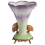 Ваза с цесарками из фарфора с бронзовыми элементами Garden of Eden варинант исполнения - 2 | Loft Concept в Уфе