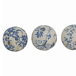  Набор керамических шаров с синей росписью Oriental Blue & White Ornament Vases варинант исполнения - 3 | Loft Concept в Уфе