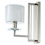 Бра с геометрическим каркасом из металла и цилиндрическим стеклянным плафоном Laurent варинант исполнения - 1 | Loft Concept в Уфе