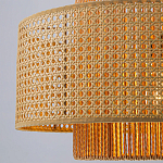 Подвесной светильник с абажуром из плтеного бамбука Light Inside the Cell варинант исполнения - 4 | Loft Concept в Уфе