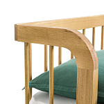 Кровать из массива дуба с пружинным блоком Mateta варинант исполнения - 6 | Loft Concept в Уфе