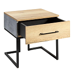 Тумба прикроватная с ящиком в стиле лофт Urban Style Space 2 варинант исполнения - 4 | Loft Concept в Уфе