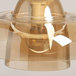 Подвесной светильник с двухъярусным плафоном цвета янтарь Honey Layer варинант исполнения - 8 | Loft Concept в Уфе