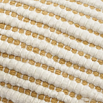 Чехол на подушку горчичного цвета с бахромой и объемным узором Ethnic mix варинант исполнения - 2 | Loft Concept в Уфе