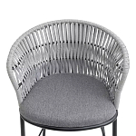 Стул барный с декоративным плетением на спинке и подлокотниках Chair Weave варинант исполнения - 5 | Loft Concept в Уфе